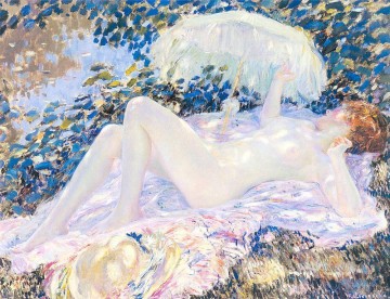 Venus a la luz del sol Mujeres impresionistas Frederick Carl Frieseke Pinturas al óleo
